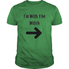 Mens Mens Halloween Couples Costume Shirt Im With The Witch
