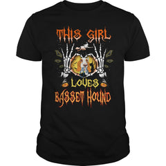 This Girl Loves Basset Hound Halloween