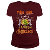Image of This Girl Loves Chameleon Halloween