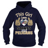 Image of Girl Loves Saints And Pelicans TShirt