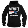 Image of Patriots Just Hate Us T-shirt, Patriots Just Hate Us Hoodies