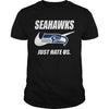 Image of Seahawks Just Hate Us T-shirt, Seahawks Just Hate Us Hoodies