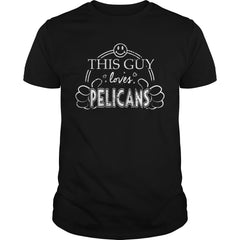 Marine Zoology Shirt Guy Loves Pelicans Shirt