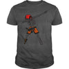 Image of JOLLY ROGER DABBING SKULL SKELETON PIRATE HALLOWEEN T SHIRT