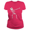 Image of Dabbing skeleton Nurse Funny Halloween T-shirt