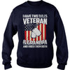 Image of I Have Two Titles Veteran And Grandpa T-shirt