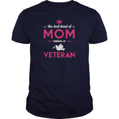 The Best Kind Of Mom Raises A Veteran Mothers Day - Men's T-Shirt by American Apparel