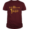 Image of Halloqueens are born in june funny halloween tshirt