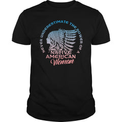 NATIVE AMERICAN WOMAN POWER T SHIRT NATIVE AMERICAN 2017