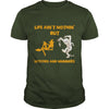 Image of Life Aint Nothin But Witches And Mummies Funny Halloween Shirt