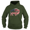Image of Buffalo Native American USA Flag T-Shirt