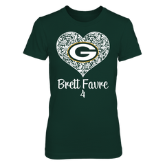 Green Bay Packers - Favre - Lace Heart Logo