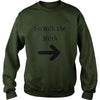 Image of Mens Mens Halloween Couples Costume Shirt Im With The Witch