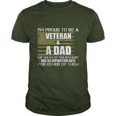 Proud To Be A Veteran Dad T-Shirt