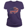 Image of Buffalo Native American USA Flag T-Shirt