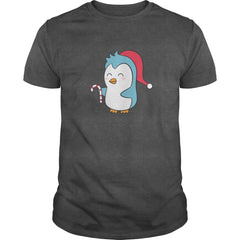 cute penguin with Christmas cap and candy cane Bags &amp; backpacks