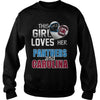 Image of Girl Loves Panthers And Carolina TShirt