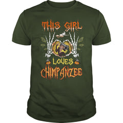 This Girl Loves Chimpanzee Halloween