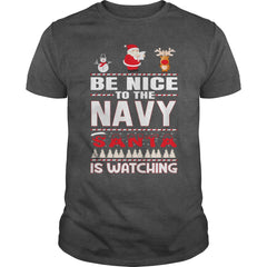 Be Nice To The Navy Santa Is Watching Christmas