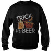 Image of Trick Or Beer Funny Halloween Drinking Distressed T-Shirt