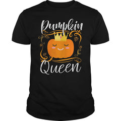 Pumpkin Queen Cute Pumpkin Spice Season Halloween T-shirt