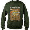 Image of CHEMICAL ENGINEER Halloween Shirts My Broom broke T Shirts