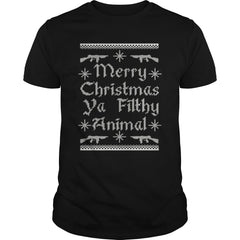 MERRY CHRISTMAS YA FILTHY ANIMAL T-SHIRT
