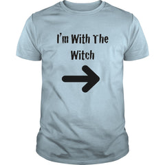 Mens Mens Halloween Couples Costume Shirt Im With The Witch