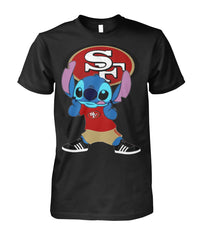 San Francisco 49ers Cute Stitch Collection T-shirt 2018