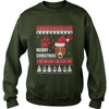 Image of MERRY CHRISTMAS WITH BASENJI SWEATER