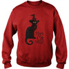 Image of black cat magic witch halloween