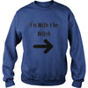 Image of Mens Mens Halloween Couples Costume Shirt Im With The Witch