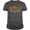 Image of Halloqueens are born in august funny halloween tshirt
