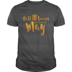 Halloqueens are born in may funny halloween tshirt