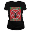 Image of Satan's Reindeer Ugly Christmas Sweater XMAS T-shirt