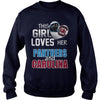 Image of Girl Loves Panthers And Carolina TShirt