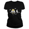 Image of owl and bird sitting on a branch happy halloween gift owl and bird sitting on a branch