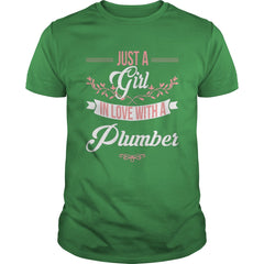 Just A Girl Fall In Love With A Plumber Tshirt Women Gifts