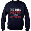 Image of Boss Day Gift Tshirts: This boss never makes mistrakes