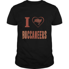 I Love Buccaneers Team TShirt
