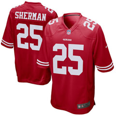 San Francisco 49ers Richard Sherman Red Jersey 2018 - 2019