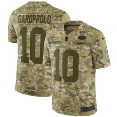 San Francisco 49ers Jimmy Garoppolo Camo Jersey 2018 - 2019