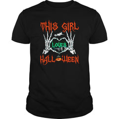 THIS GIRL LOVES HALLOWEEN T SHIRT HALLOWEEN