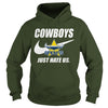 Image of Cowboys Just Hate Us T-shirt, Cowboys Just Hate Us Hoodies