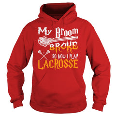 My Broom Broke So Now I Play Lacrosse Halloween TShirts