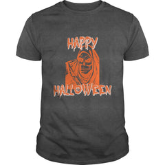 Happy Halloween with Hooded Skeleton