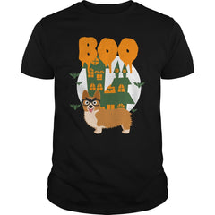Boo corgi funny halloween tshirt