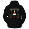 Image of Santa Striped Ugly Christmas Sweater Printed T-Shirt