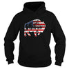 Image of Buffalo Native American USA Flag T-Shirt
