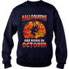 Image of HALLOQUEENS ARE BORN IN OCTOBER T SHIRT
